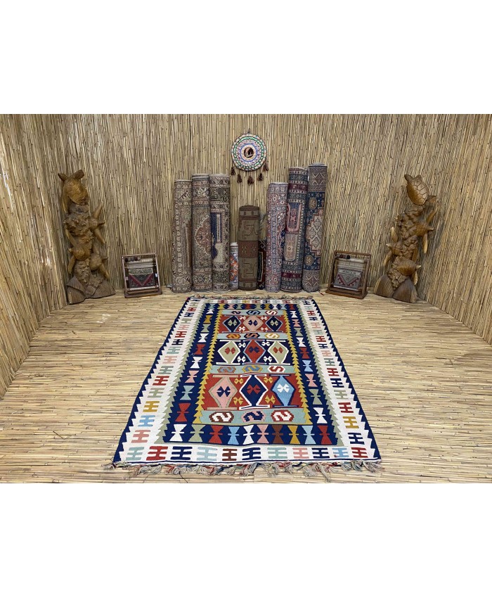 Handmade Turkish Kayseri Acrylic Original Kilim – FREE SHIPPING..!